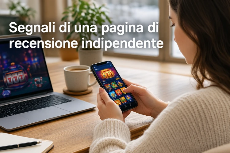 Segnali di una pagina di recensione indipendente