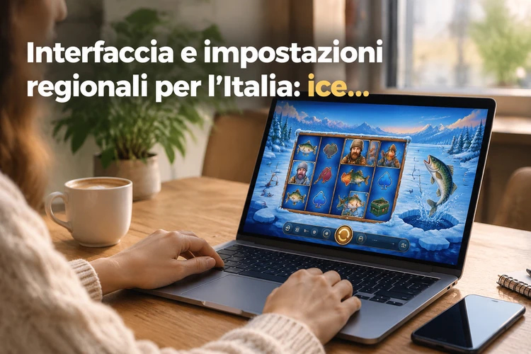 Interfaccia e impostazioni regionali per l’Italia: ice fishing demo