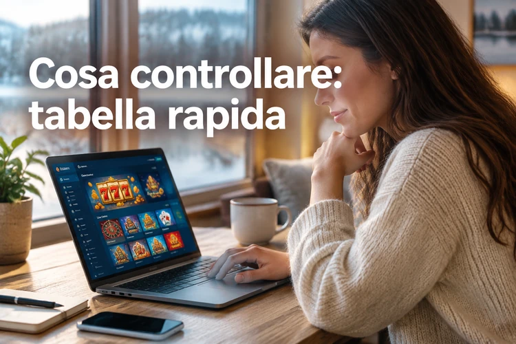 Cosa controllare: tabella rapida